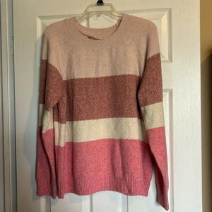 Vero Moda NWT women’s pink color block sweater size XL
